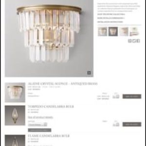 2 sconces from restoration hardware. New in box